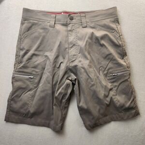 Wrangler Outdoor Series Mens Gray Cargo Hiking Shorts Size 32 112336123 Stretch